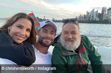 Elsa Pataky, Liam Hemsworth and Russell Crowe - Cast of Poker Face