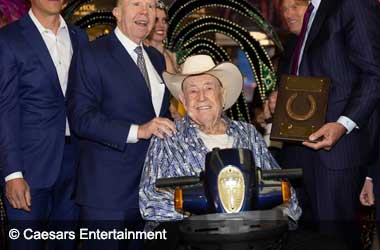 Doyle Brunson at the grand opening of Horseshoe Las Vegas