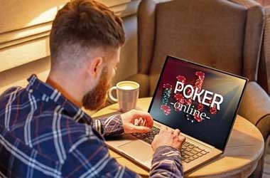 playing poker online at home