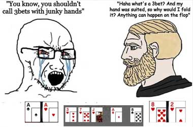 Regular vs. Fun Player - Poker Meme