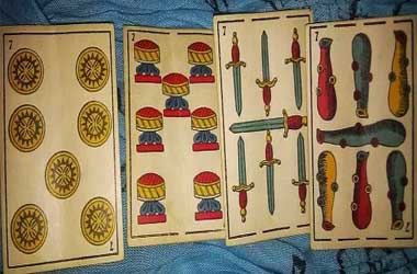 Coins, Cups, swords & Clubs (Italian Poker Cards)