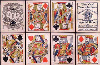 Samuel Hart designed playing cards