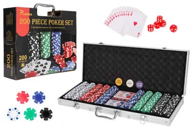 PLAYWUS 200 Poker Chip Set