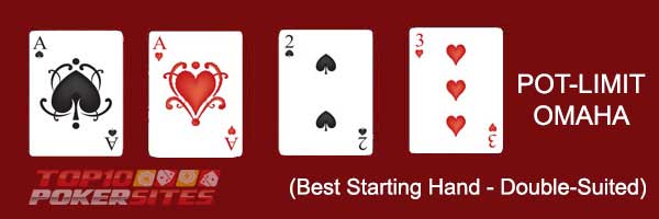 Pot-Limit Omaha (Best Starting Hand - Double Suited)